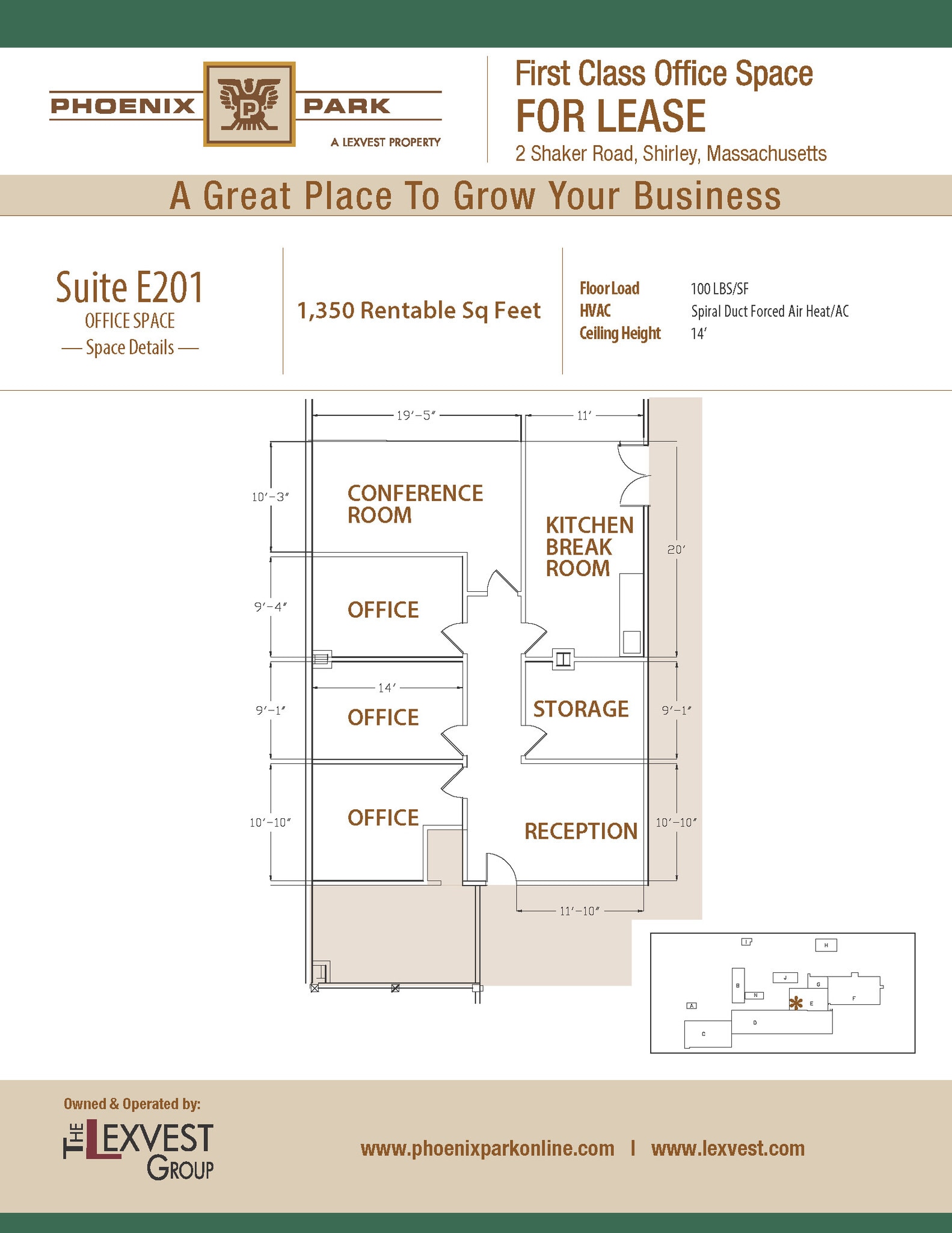 2 Shaker Rd, Shirley, MA à louer Plan d’étage– Image 1 sur 1
