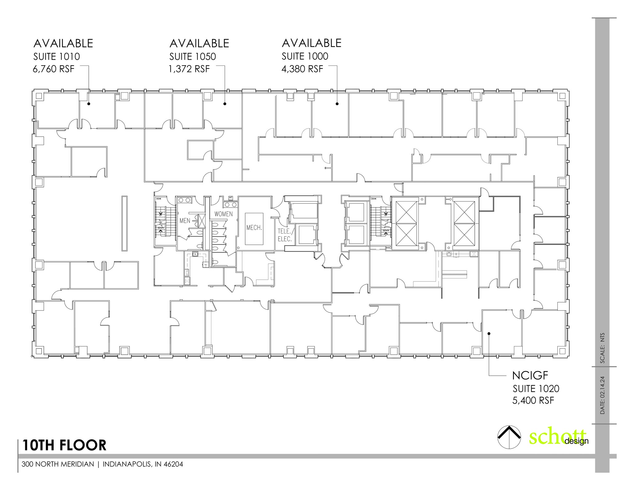 300 N Meridian St, Indianapolis, IN à louer Plan de site– Image 1 sur 1