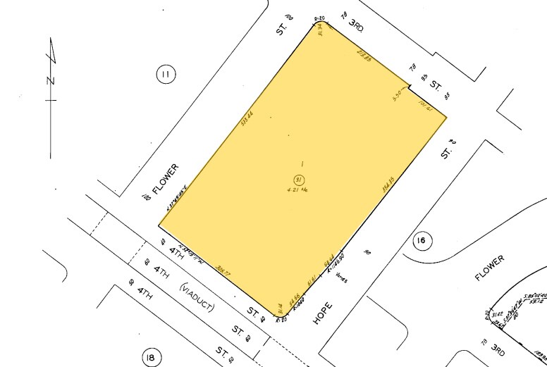 333 S Hope St, Los Angeles, CA à louer - Plan cadastral – Image 2 sur 11