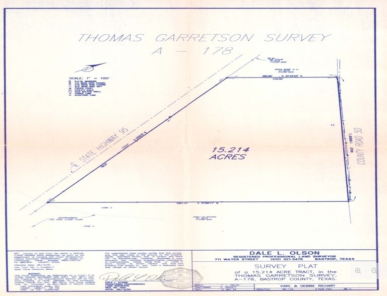Highway 95 South, Elgin, TX à vendre - Plan cadastral – Image 2 sur 4