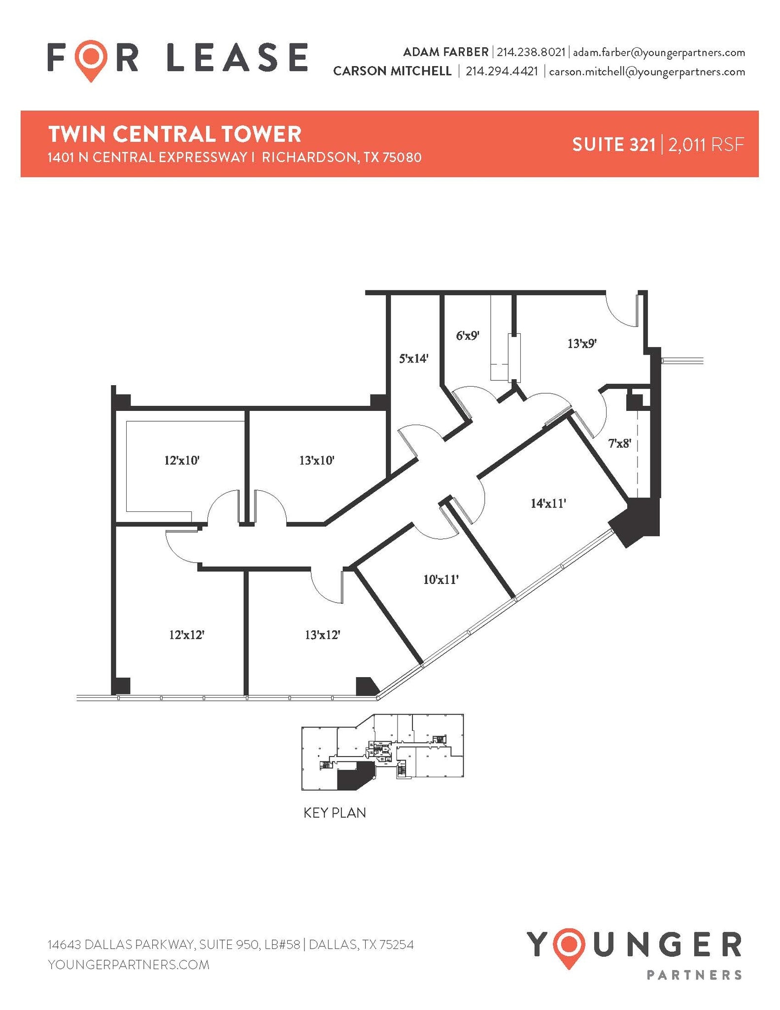1401 N Central Expy, Richardson, TX à louer Plan d’étage– Image 1 sur 1