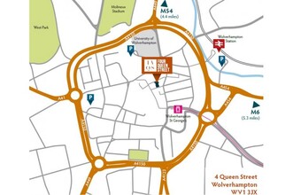 4 Queen St, Wolverhampton, WMD - VUE AÉRIENNE  vue de carte