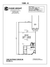 1380 Gateway Dr, Elgin, IL à louer Plan d’étage– Image 1 sur 1