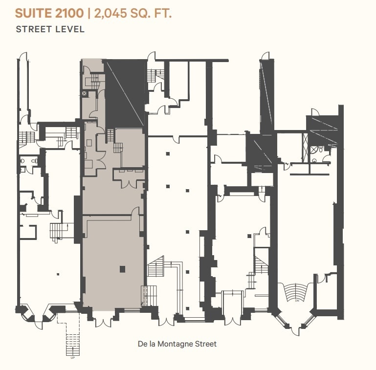 2090-2130 de la Montagne, Montréal, QC à louer Plan d’étage– Image 1 sur 1