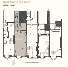 2090-2130 de la Montagne, Montréal, QC à louer Plan d’étage– Image 1 sur 1