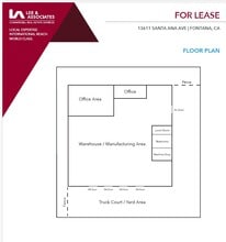 13611 Santa Ana Ave, Fontana, CA à louer Plan d’étage– Image 1 sur 1