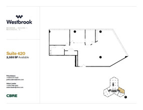 1 Westbrook Corporate Ctr, Westchester, IL à louer Plan d’étage– Image 1 sur 1