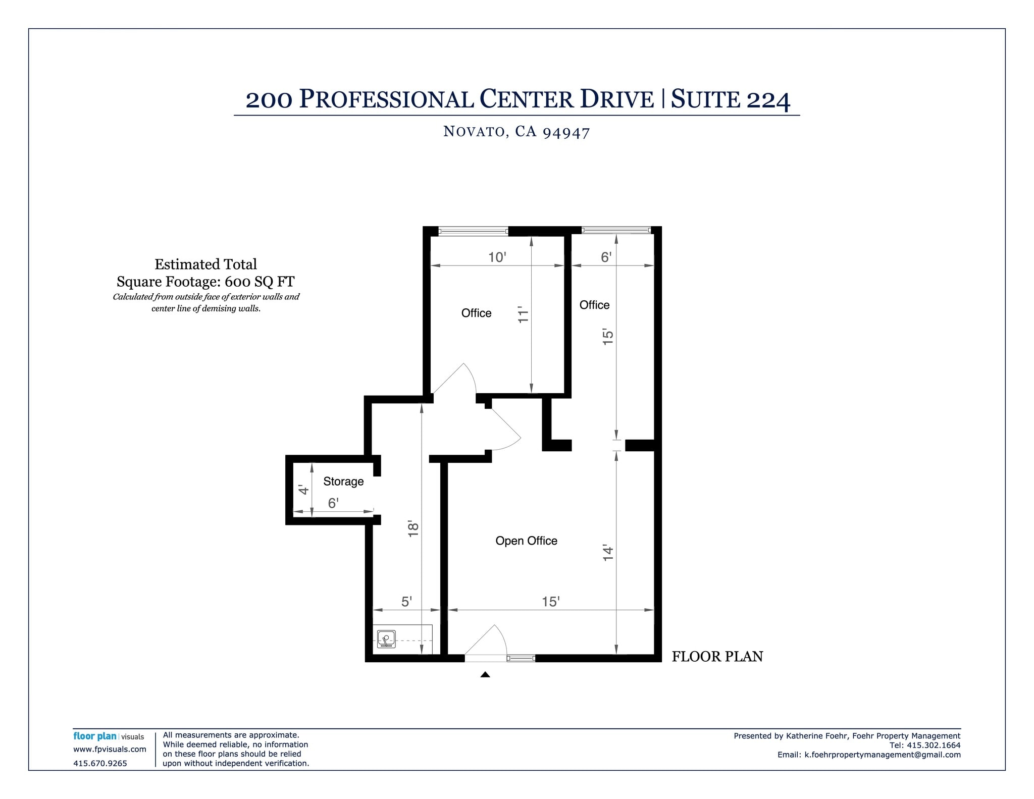 100 Professional Center Dr, Novato, CA à louer Plan de site– Image 1 sur 6