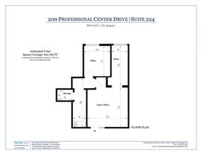 100 Professional Center Dr, Novato, CA à louer Plan de site– Image 1 sur 6