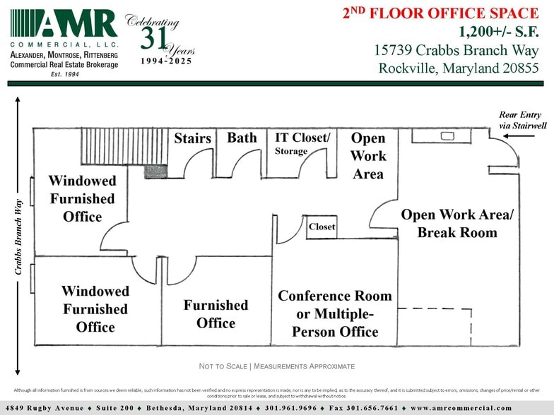 15701-15757 Crabbs Branch Way, Rockville, MD à louer - Plan d’étage – Image 2 sur 10