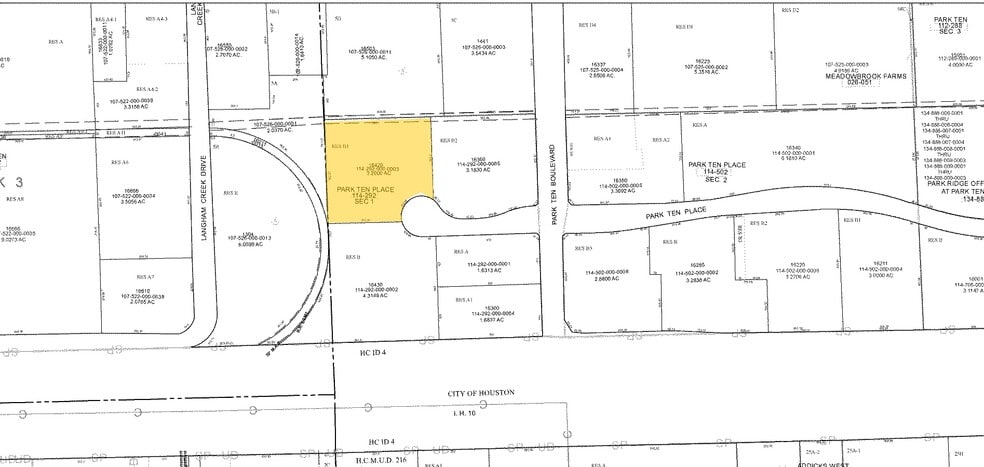 16420 Park Ten Place Dr, Houston, TX à louer - Plan cadastral – Image 2 sur 34
