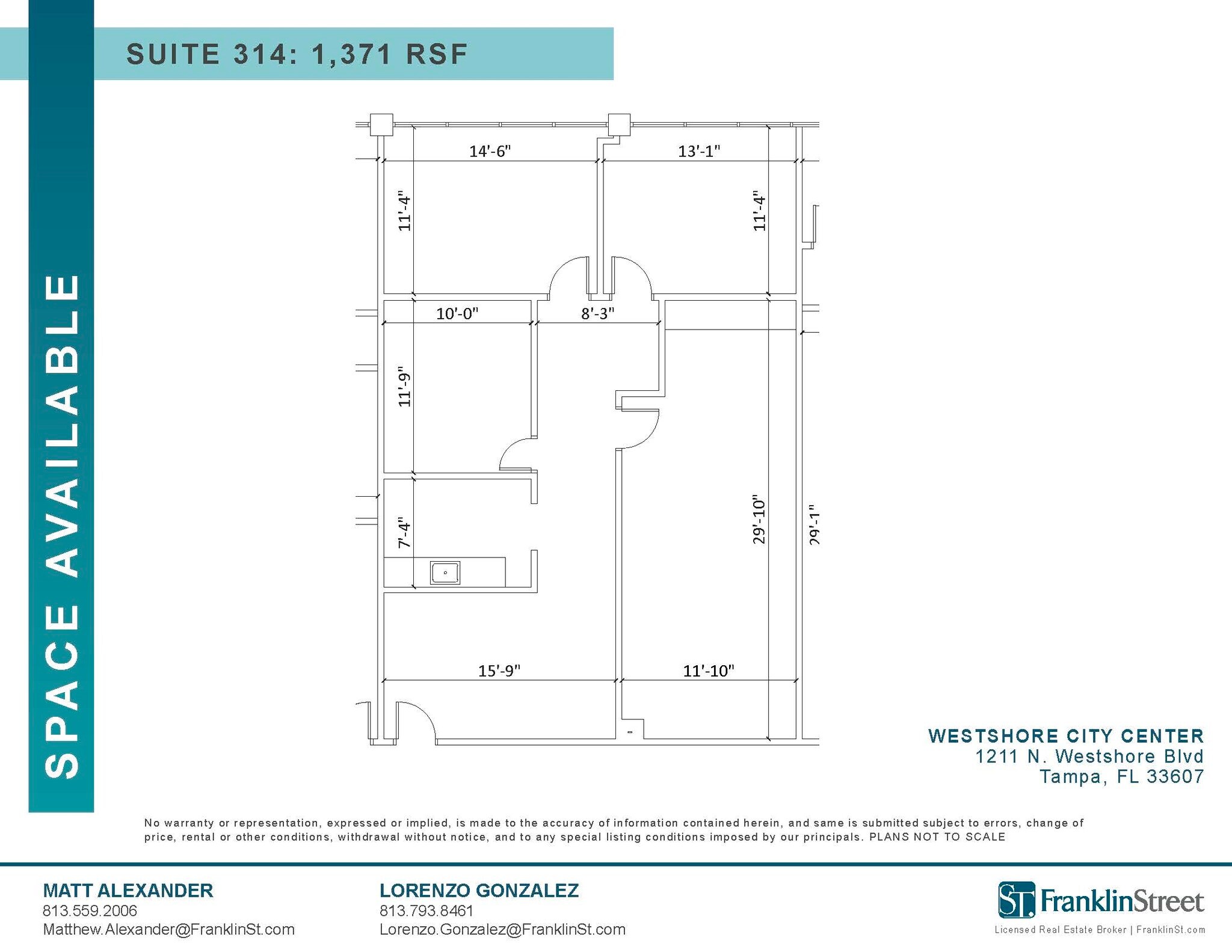1211 N Westshore Blvd, Tampa, FL à louer Photo intérieure– Image 1 sur 1