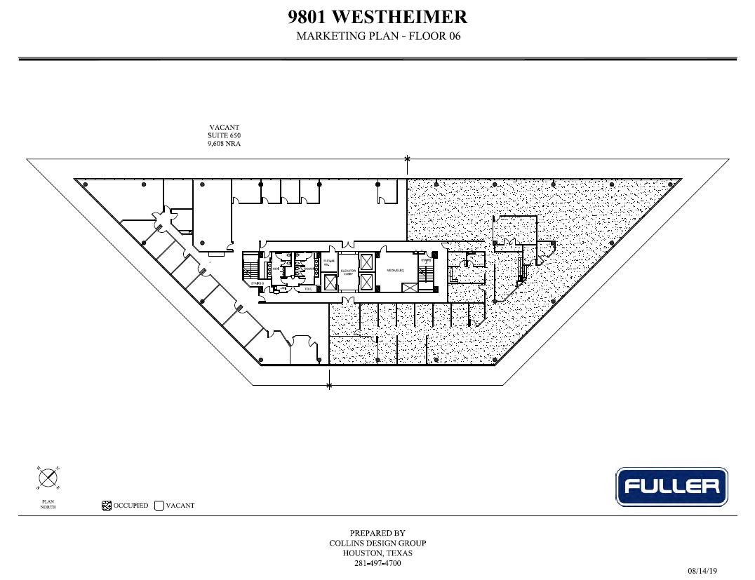 9801 Westheimer Rd, Houston, TX à louer Plan d’étage– Image 1 sur 9