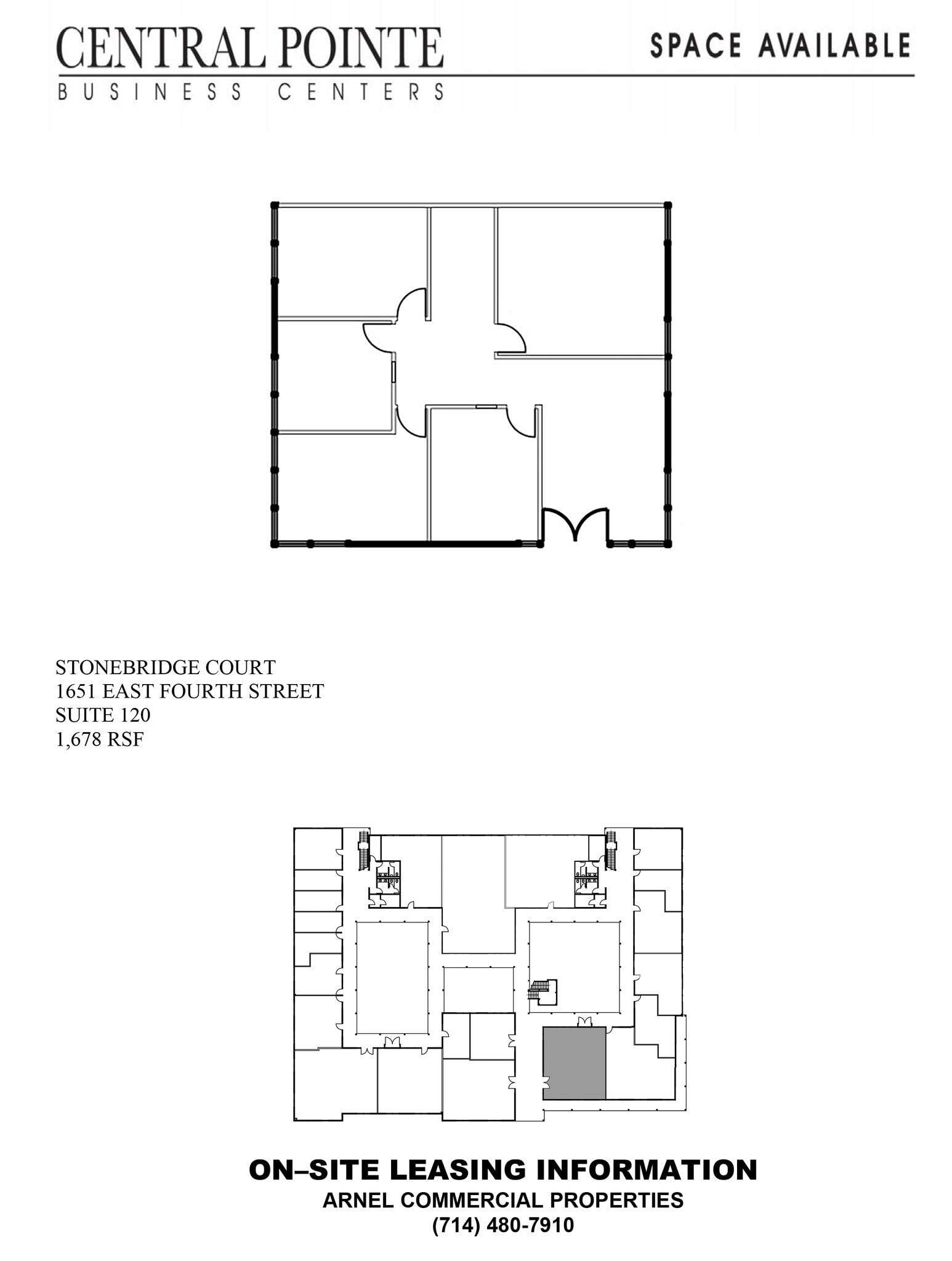 1651 E 4th St, Santa Ana, CA à louer Plan d’étage– Image 1 sur 1