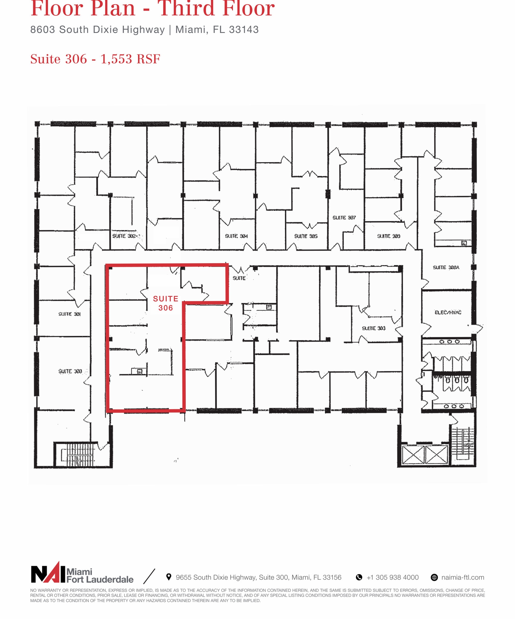 8603 S Dixie Hwy, Pinecrest, FL à louer Plan d’étage– Image 1 sur 1