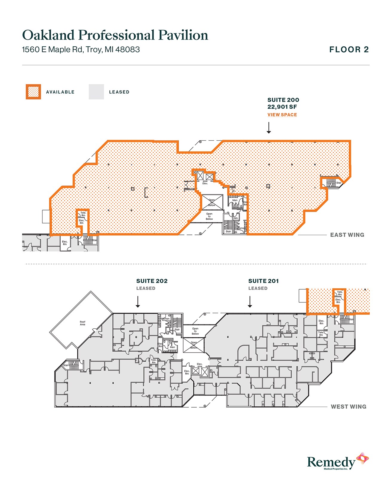 1560 E Maple Rd, Troy, MI à louer Plan d’étage– Image 1 sur 1