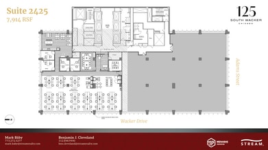 125 S Wacker Dr, Chicago, IL à louer Plan d’étage– Image 1 sur 1