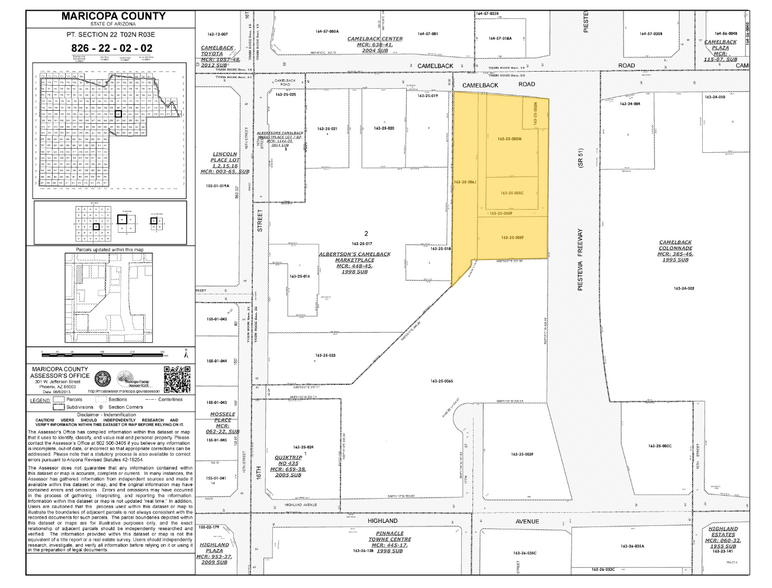 1701 E Camelback Rd, Phoenix, AZ à louer - Plan cadastral – Image 3 sur 3