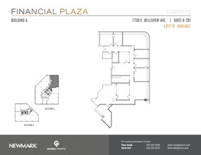7730 E Belleview Ave, Greenwood Village, CO à louer Plan d’étage– Image 1 sur 2