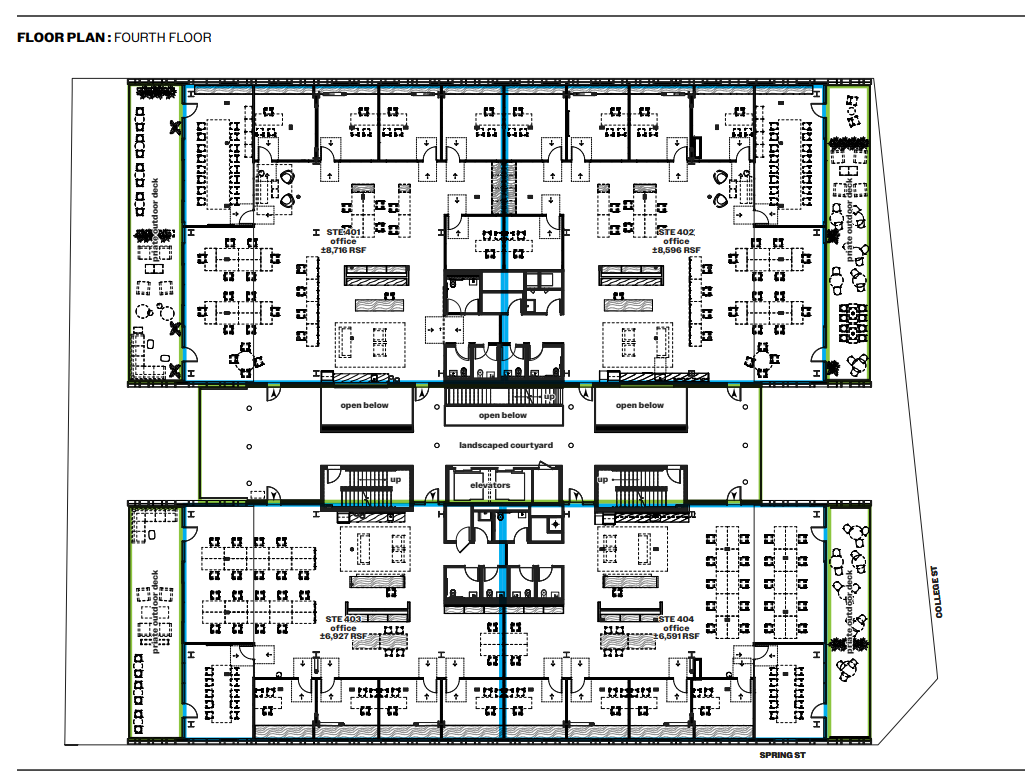 843 N Spring St, Los Angeles, CA à louer Plan d’étage– Image 1 sur 1