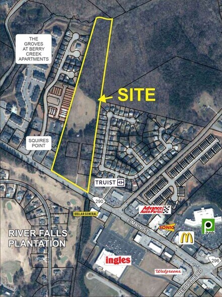 EAST MAIN STREET (HWY 290), Duncan, SC à vendre - Aérien – Image 2 sur 2