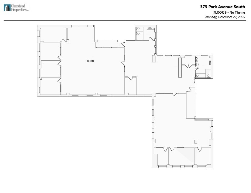 373 Park Ave S, New York, NY à louer Plan d’étage– Image 1 sur 15