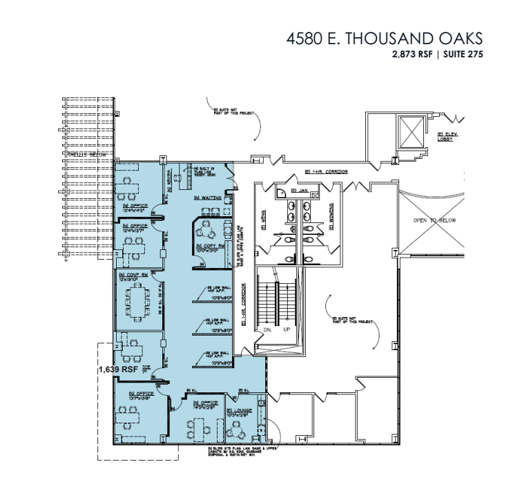 4580 E Thousand Oaks Blvd, Westlake Village, CA à louer Plan d’étage– Image 1 sur 1