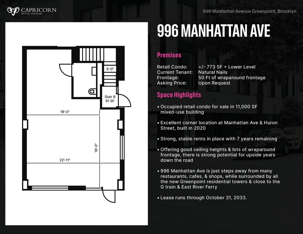 996 Manhattan Ave, Brooklyn, NY 11222 - Lot Retail - - Photo intérieure - Image 2 of 5