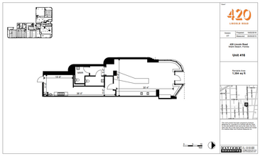 420 Lincoln Rd, Miami Beach, FL à louer Plan d’étage– Image 1 sur 1