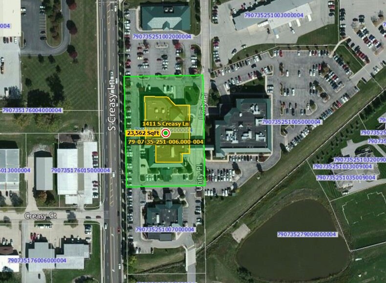 1411 S Creasy Ln, Lafayette, IN à louer Plan cadastral– Image 1 sur 2