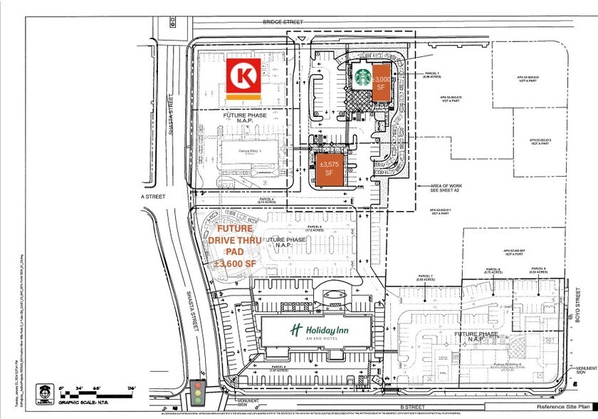 Bridge & Shasta St, Yuba City, CA à vendre - Plan de site – Image 2 sur 3