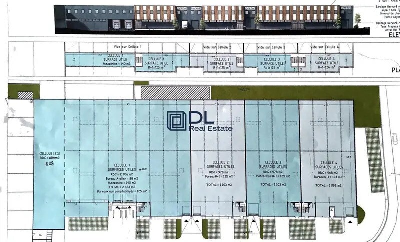 Industriel/Logistique dans Morangis à louer - Plan de site – Image 3 sur 4