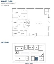 4877 Mercury St, San Diego, CA à louer Plan d’étage– Image 1 sur 1