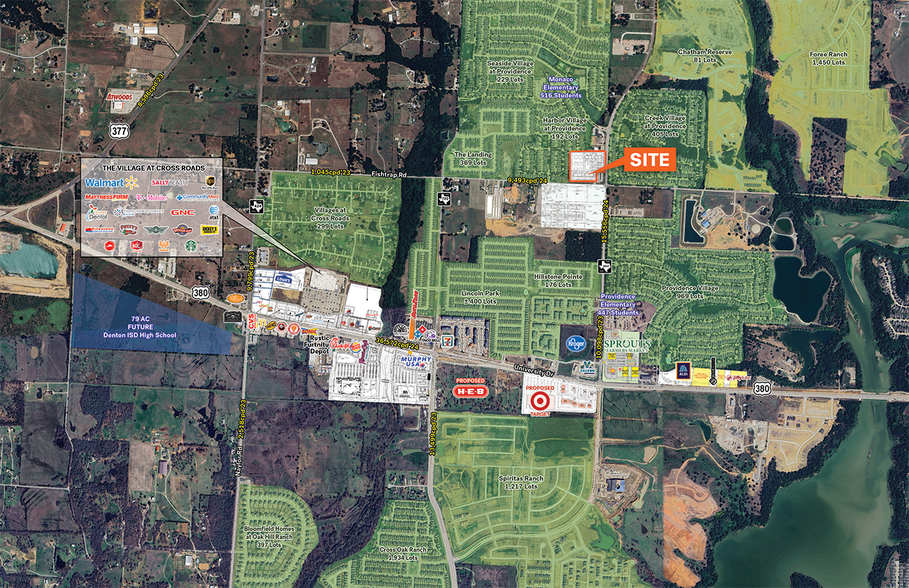 NWQ Main St & Fishtrap Rd, Providence Village, TX à louer - Aérien – Image 3 sur 3