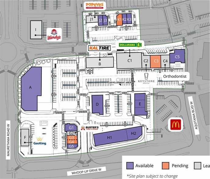 35 Mauretania Rd W, Lethbridge, AB à louer - Plan de site – Image 2 sur 2