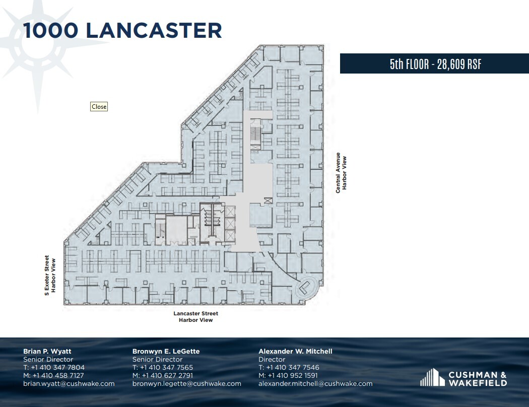 100 International Dr, Baltimore, MD à louer Plan d’étage– Image 1 sur 1