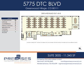 5775 Dtc Blvd, Greenwood Village, CO à louer Plan d’étage– Image 2 sur 8