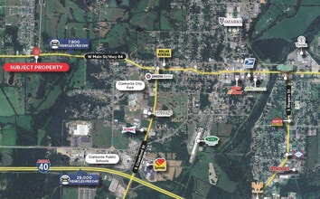 2100 W Main St, Clarksville, AR - Vue aérienne  vue de carte