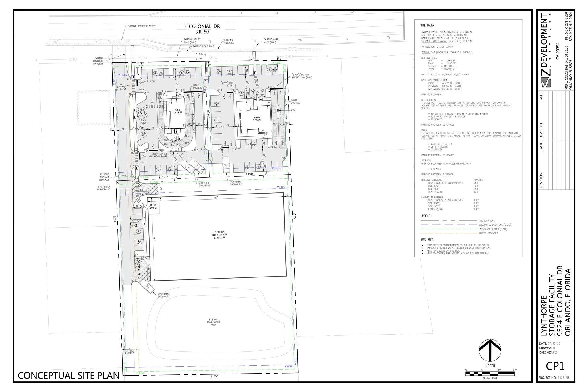 9524 Colonial Dr, Orlando, FL à louer Plan de site– Image 1 sur 3