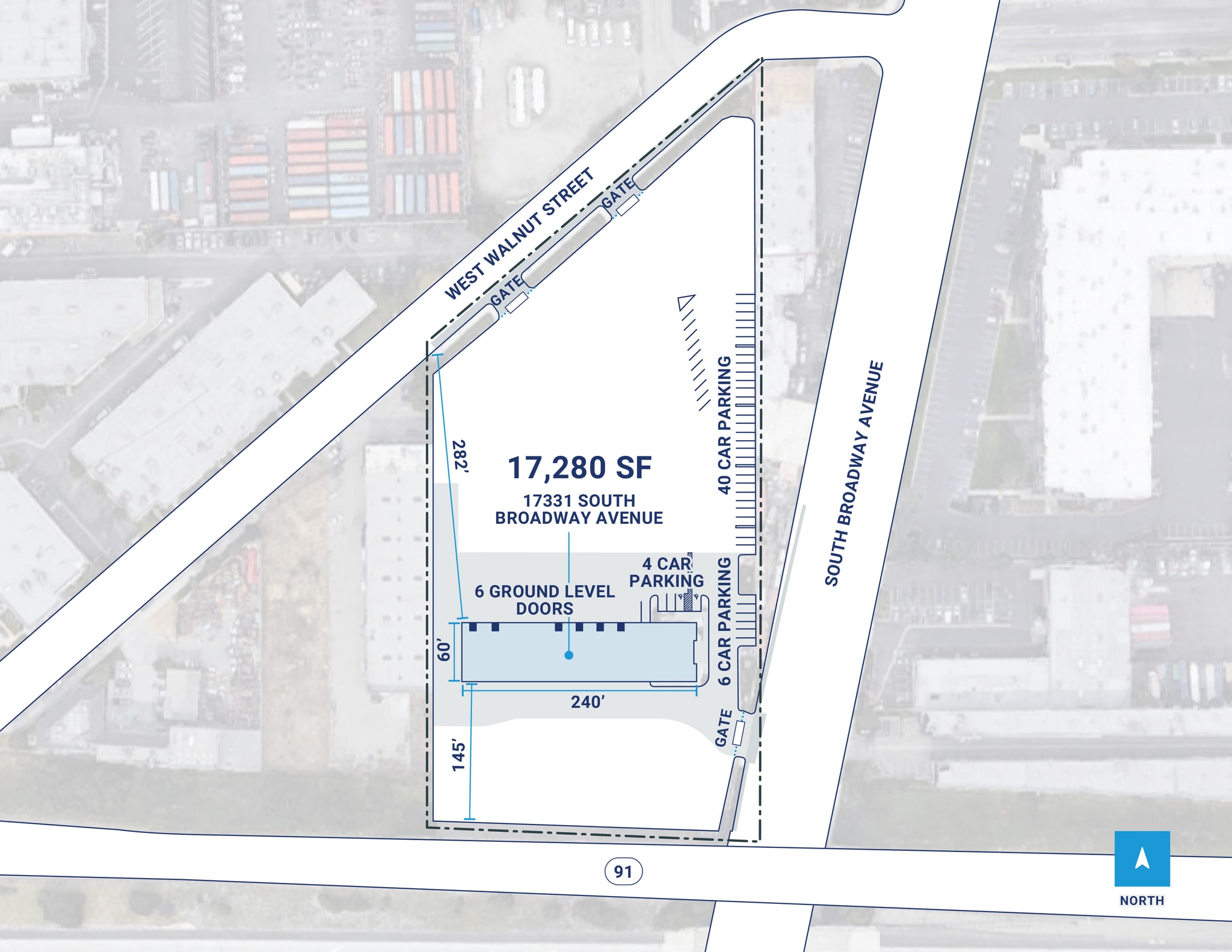 17331 W Broadway St, Gardena, CA à louer Plan de site– Image 1 sur 1