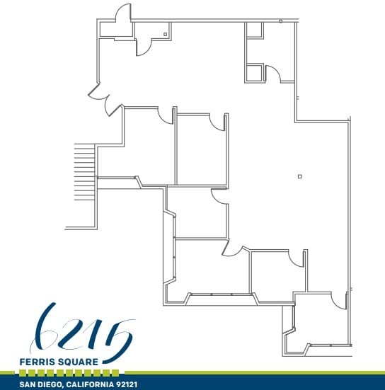 6215 Ferris Sq, San Diego, CA à louer Plan d’étage– Image 1 sur 2