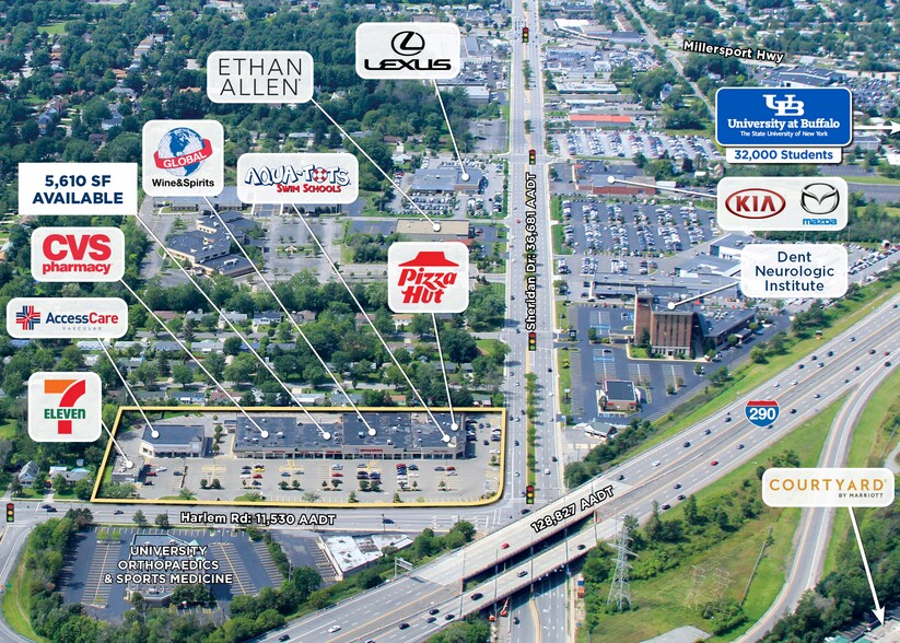4950-4990 Harlem Rd, Amherst, NY à louer - Aérien – Image 2 sur 6