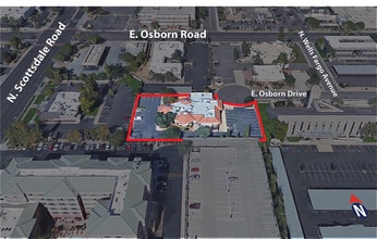 7321 E Osborn Rd, Scottsdale, AZ - VUE AÉRIENNE  vue de carte