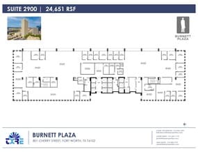 801 Cherry St, Fort Worth, TX à louer Plan d’étage– Image 1 sur 1