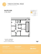 1100 W Central Rd, Arlington Heights, IL à louer Plan d’étage– Image 1 sur 1