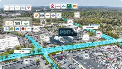95 Rt-304, Nanuet, NY - VUE AÉRIENNE  vue de carte