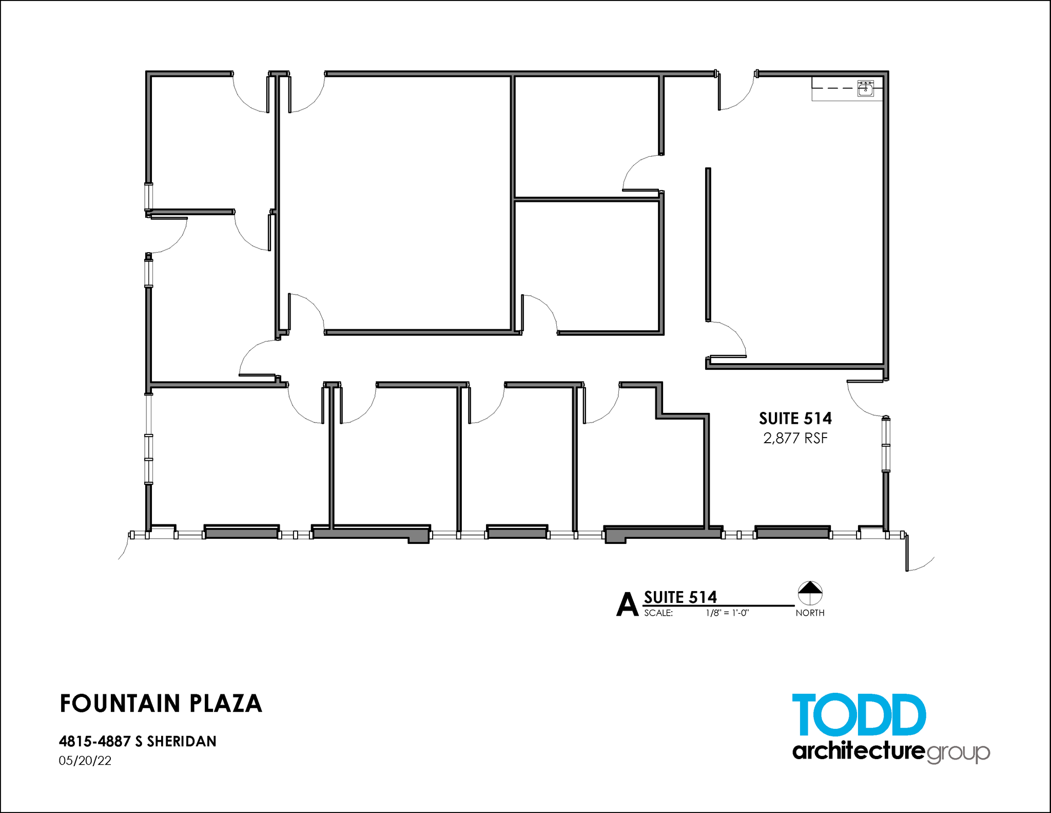 4815-4821 S Sheridan Rd, Tulsa, OK à louer Plan d’étage– Image 1 sur 2