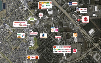 11950 Kurland Dr, Houston, TX - VUE AÉRIENNE  vue de carte