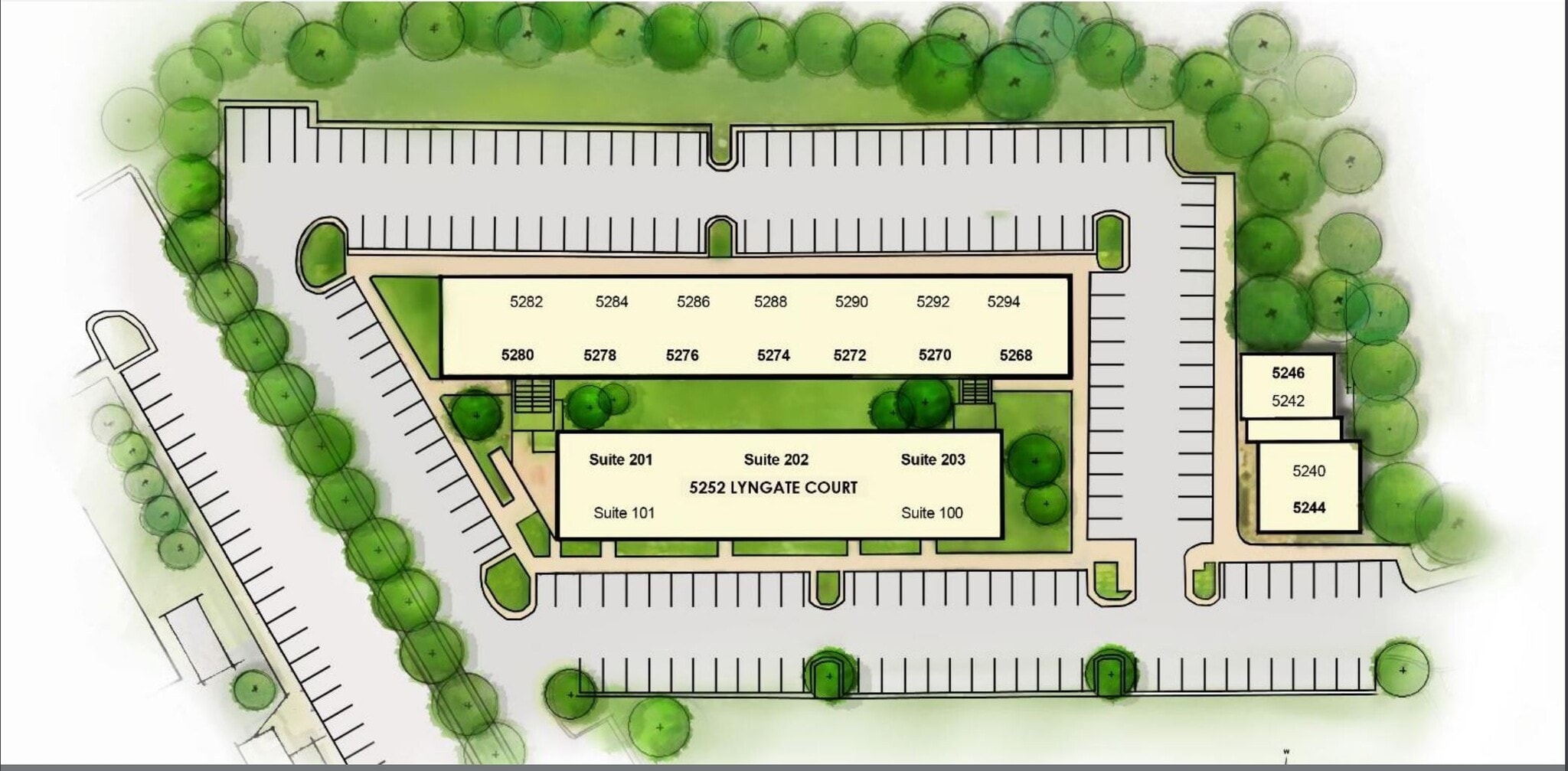 5268-5294 Lyngate Ct, Burke, VA à louer Plan de site– Image 1 sur 1