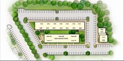 5268-5294 Lyngate Ct, Burke, VA à louer Plan de site– Image 2 sur 2